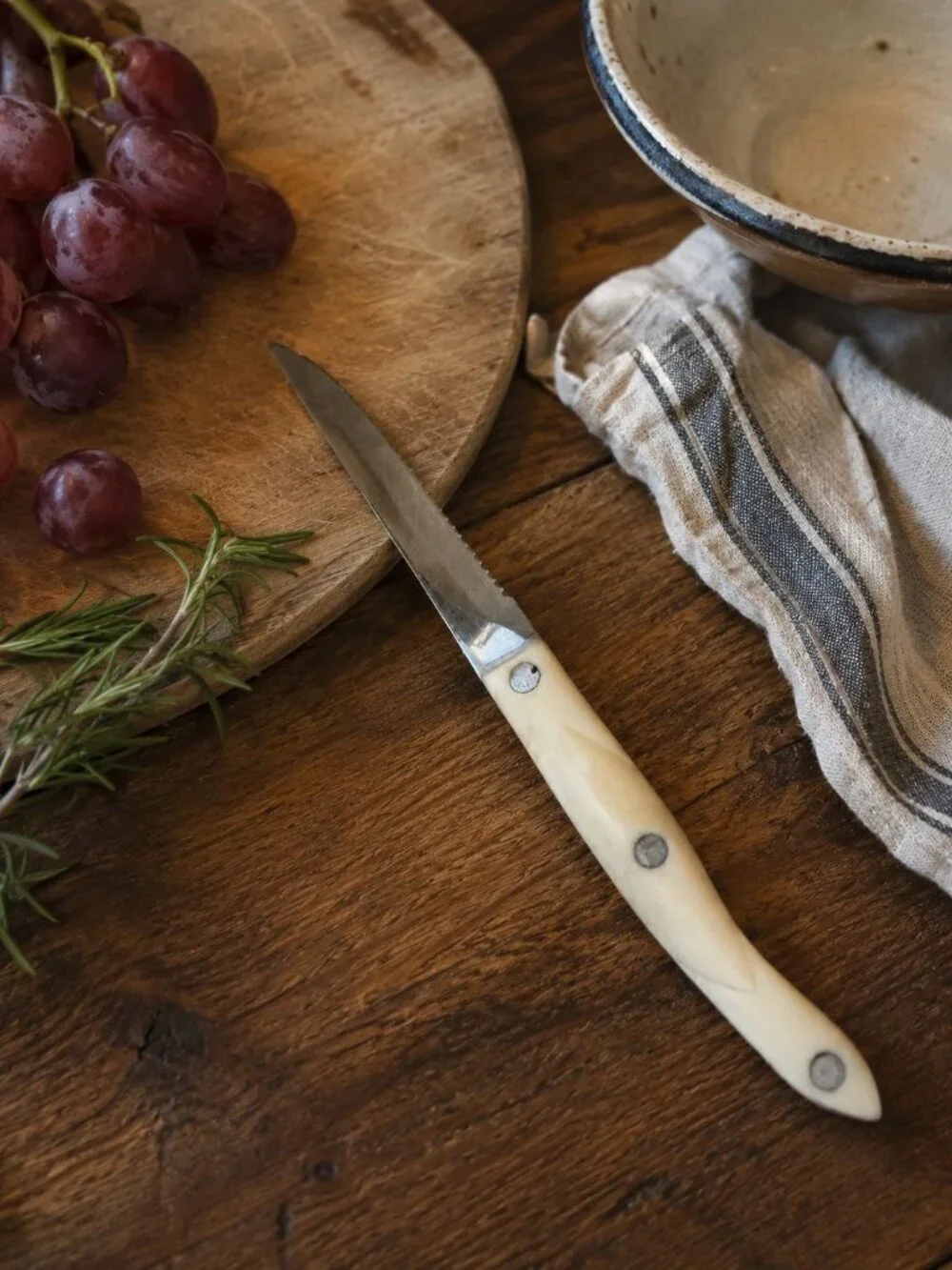 Cutco Knife 1721 JD Serrated White Handle Stainless Steel